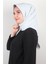 Alessa Pamuk Eşarp 2743-28 Açık Gri 3