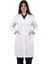 Gömlek Yaka Uzun Boy Beyaz Bayan Doktor Öğretmen Hemşire Laboratuvar Önlüğü 1