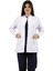 Hakim Yaka Ceket Boy Beyaz Bayan Doktor Öğretmen Hemşire Laboratuvar Önlüğü 1