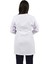 Hakim Yaka Orta Boy Beyaz Bayan Doktor Öğretmen Hemşire Laboratuvar Önlüğü 3