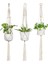 Hang Planters 3'lü Paket Tek Katlı Bitki Makrome Askıları (Yurt Dışından) 5