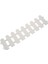 4 Adet 50X13CM Beyaz Plastik Ağaç Çit Avlu Kapalı Bahçe Çiti Anaokulu Çiçek Bahçesi Sebze Beyaz Dekor (Yurt Dışından) 4