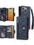 El Kayışı Manyetik Deri Kart Tutucu ile iphone 15 Pro Max Için Kılıf (Yurt Dışından) 1