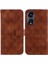 Telefon Kılıfı Için Oppo Oppo 8t 5g Kickstand Çift 8 Kabartmalı Pu Deri Kart (Yurt Dışından) 1