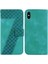 Telefon Kılıfı Için iphone X/xs Kabartmalı Desen Kart Yuvası Fonksiyonu Flip Folio (Yurt Dışından) 1