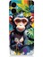 Tecno Camon 19 Neo Uyumlu Sevimli Maymun ve Yapraklar Desenli Silikon Kılıf 1