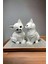 2 Adet Biblo Kedi Dekoratif Aksesuar 14X10X10 1