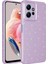 Xiaomi Uyumlu Redmi Note 12 4g Kılıf Kamera Korumalı Simli Lüks Zore Koton Kapak-Lila 1