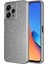 Xiaomi Uyumlu Redmi 12 Kılıf Kamera Korumalı Simli Lüks Zore Koton Kapak-Gri 1