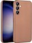 Samsung Galaxy Uyumlu S23 Fe Kılıf Zore Premier Silikon Kapak-Rose Gold 1