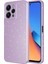 Xiaomi Uyumlu Redmi 12 Kılıf Kamera Korumalı Simli Lüks Zore Koton Kapak-Lila 1