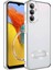 Samsung Galaxy Uyumlu M14 Kılıf Kamera Korumalı Logo Gösteren Zore Omega Kapak-Gümüş 1