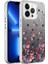 Apple iPhone Uyumlu 13 Pro Kılıf Desenli Zore Silver Sert Kapak-Çiçek 1
