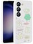 Samsung Galaxy Uyumlu S23 Kılıf Kabartma Figürlü Parlak Zore Toys Silikon Kapak-Beyaz 1