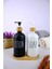 2’li Ahşap Standlı Cam Sıvı Sabun ve Losyon Şişesi Sabunluk 500 ml - E/6 C1-1-289 3
