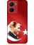 Vivo Y16 Uyumlu Bayrak ve Mustafa Kemal Atatürk Desenli Silikon Kılıf 1