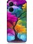 Vivo Y16 Uyumlu Renkli Hayat Ağacı Desenli Silikon Kılıf 1