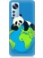 Xiaomi 12 Uyumlu Yorgun Panda ve Dünya Desenli Silikon Kılıf 1