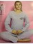 Love Baskılı Pijama Takımı Lila 2