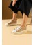 Poli Anatomik Taban Yıldız Detay Bağcıklı Kadın Sneaker 59-650-24 1