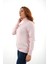 Kadın Pudra %100 Organik Pamuk Balıkçı Yaka Triko Kazak TRIST-6103 4