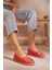 Artsy Kırmızı Kadın Düz Espadril 1