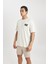 DeFactoFit NBA Miami Heat Boxy Fit Bisiklet Yaka Kısa Kollu Tişört B3923AX24SP 6