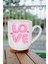 Love Baskılı Hediye Içi Beyaz Lüx Kupa Bardak Porselen Çay Kahve Fincanı 1