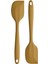Büyük Boy Yanmaz Yapışmaz Silikon Yassı Spatula Sarı 3 Lü Set Silikon Yassı Spatula Sarı 3lü 2