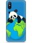 Xiaomi Mi A2 Lite Uyumlu Yorgun Panda ve Dünya Desenli Silikon Kılıf 1
