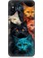 Xiaomi Mi A2 Lite Uyumlu Renkli Sevimli Kedi Yüzleri Desenli Silikon Kılıf 1