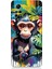 Xiaomi Redmi Note 12 Pro 4g Uyumlu Sevimli Maymun ve Yapraklar Desenli Silikon Kılıf 1