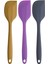 Kitchen Design Lab Büyük Boy Yanmaz Yapışmaz Silikon Yassı Spatula Sarı Mor Antrasit 3 Lü Set Yassı Spatula Sarı Mor Ankastre Seti 1