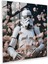 Enigmatic Glass Print Of Surrealistic Photography - Stormtrooper Surrounded By Butterflies - Revealing Unexpected Beauty And Delicate Strength - Glass Wall Art - Modern Artwork, 30X30 1