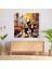 Vibrant Glass Wall Art Featuring Pop Art Illustration Of Lively Looney Tunes Characters, 30X30 2