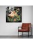 Art Nouveau Inspired Glass Print Of Porky Pig Among Elegant Floral Motifs - Home Decoration, 30X30 2