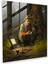 Realistic Oil Painting Glass Print Of Elmer Fudd In A Natural Landscape - Home Wall Decor, 30X30 1