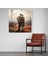 Whispering Farewell Glass Print - Soldiers Bidding Farewell - Romantic Watercolor Glass Wall Art, 30X30 2
