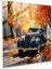 Artistic Landscape Glass Print - Autumn Reflections, 30X30 1