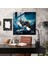 Majestic Night Wolf Glass Print - Wall Decor, 30X30 2