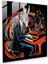 Art Nouveau Bugs Bunny Glass Print, 30X30 1