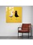 Minimalist Interpretation Glass Print Of Sylvester And Tweety Bird In Clean Lines And Bold Colors - Wall Decoration, 30X30 2