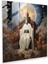 Renaissance Glass Print - Grand Portrait Of Obi-Wan Kenobi With Celestial Beings - Wall Decoration, 30X30 1