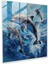 Dynamic Glass Print Of Acrylic Dolphins - Modern Home Decoration, 30X30 1