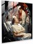 Art Deco Glass Print - Elegant Nurse Caring For Wounded Soldiers - High Quality Glass Wall Art For Vintage Home Decoration, 30X30 1