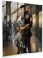 Romantic Glass Print Of Impressionistic Soldier Farewell At A Train Station, 30X30 1