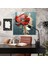 Ethereal Glass Print - Broken Red Poppy Glass Wall Art, 30X30 2