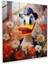 Impressionist Portrait Glass Print Of Daffy Duck Surrounded By Blooming Flowers - Home Decoration, 30X30 1