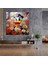 Impressionist Portrait Glass Print Of Daffy Duck Surrounded By Blooming Flowers - Home Decoration, 30X30 2