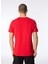 Kırmızı Erkek Bisiklet Yaka T-Shirt D4SM-TST3290 5
